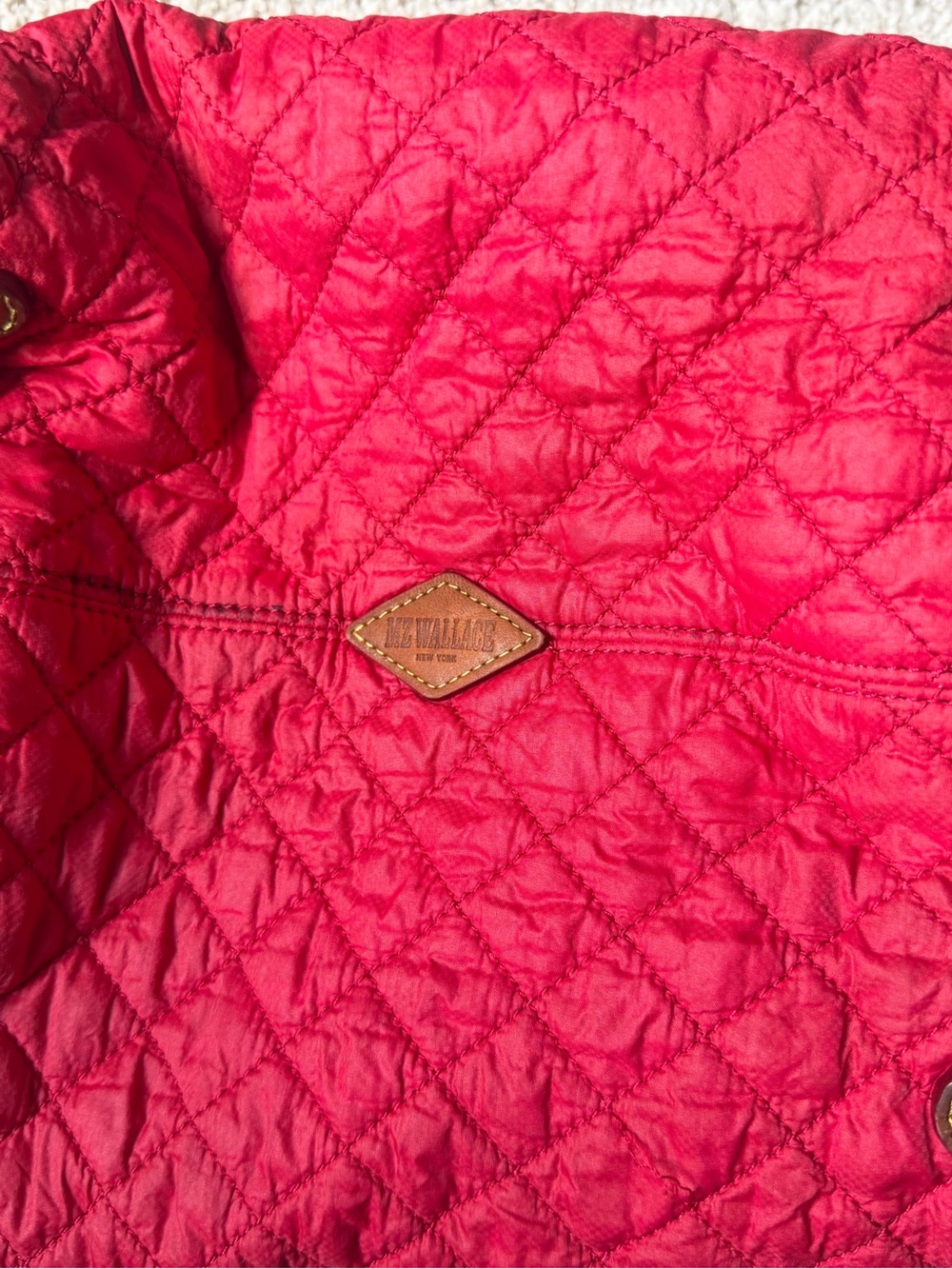 MZ Wallace Red Quilted Tote Bag - Spacious Everyday Carry - Picture 8 of 11